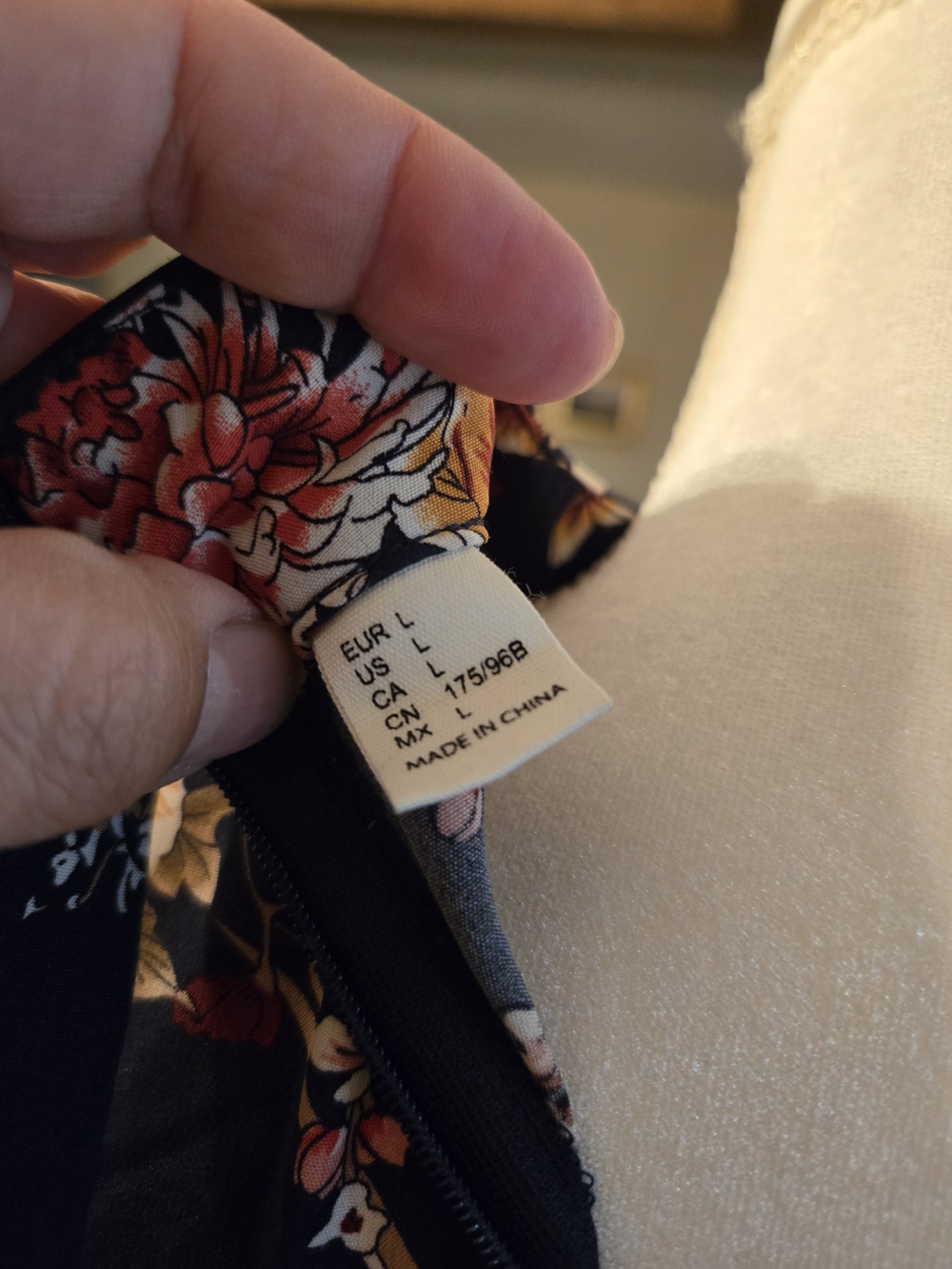 Amazon Navy Floral Long Sleeve Dress - Picture 4 of 4